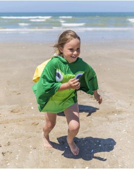 Poncho de plage enfant - Heiata - Grenouille - 120x60 cm
